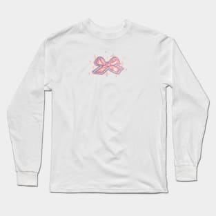 Pink Bow Ribbon Long Sleeve T-Shirt